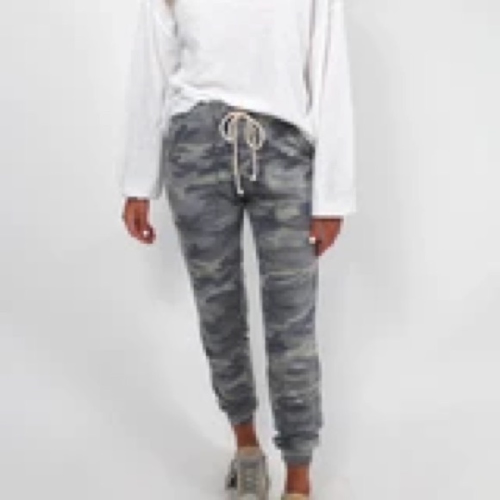 Shop Talulah camo joggers green gray medium lounge